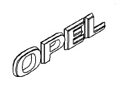 Napis "OPEL" na tył ASTRA H
